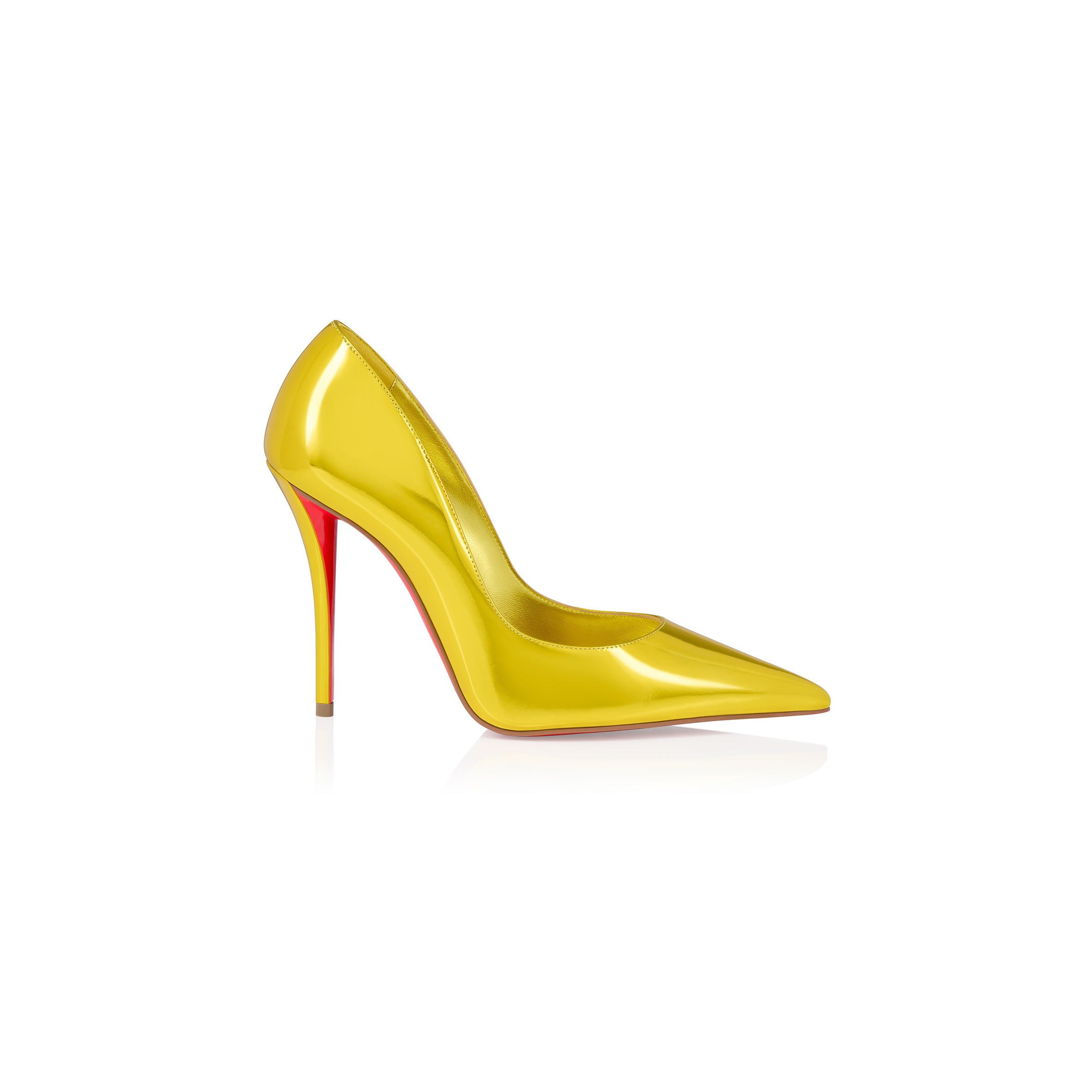 Ch**an louboutin miss z 100 mm pumps-laminated calf leather-delight-women 1250650y448